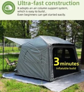 7P Double-Door Inflatable Tent