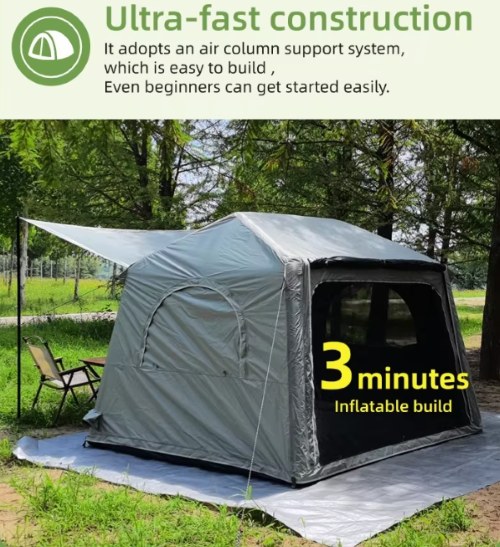 7P Double-Door Inflatable Tent